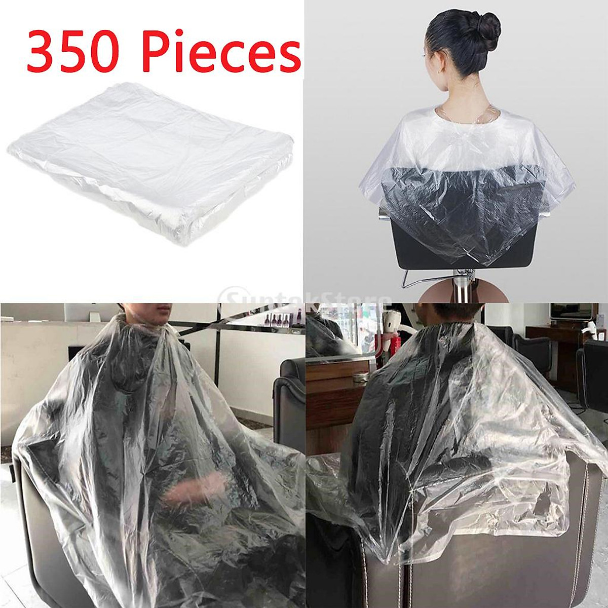 Mua 350 Pieces Clear Waterproof Disposable Hair Cutting Cape Gown Hair Cut Capes tại Magideal Mua 350 Pieces Clear Waterproof Disposable Hair Cutting Cape Gown Hair Cut Capes tại Magideal