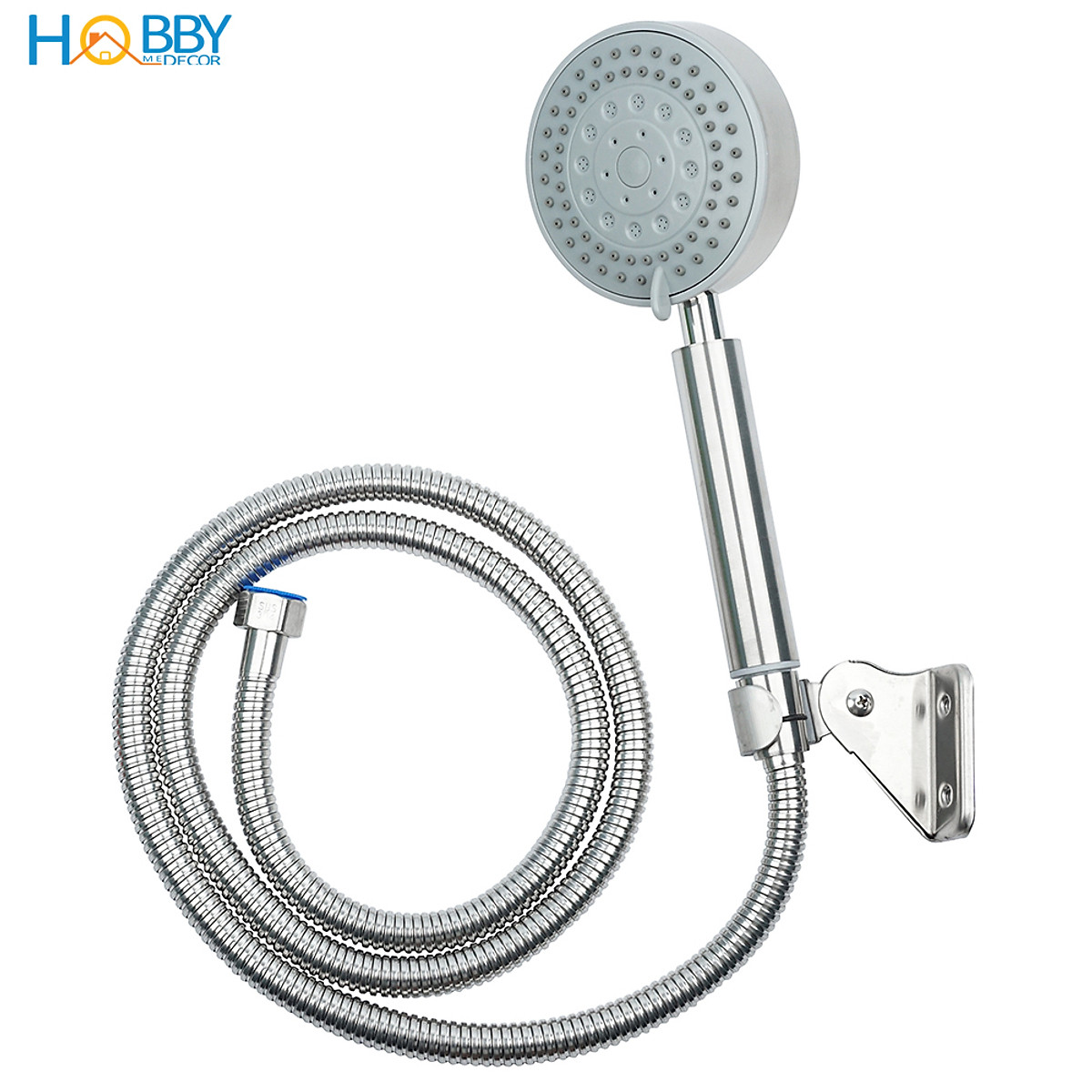 Vòi hoa sen cầm tay 5 chế độ inox 304 có dây sen Hobby Home Decor BST1