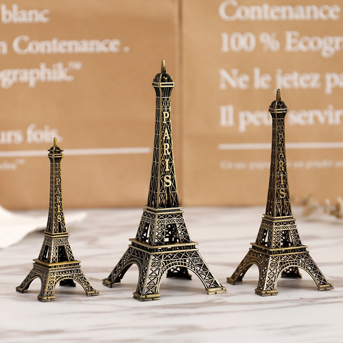 Mô hình Tháp Eiffel bằng Thép Không Gỉ - Mô hình & Tượng trang trí
