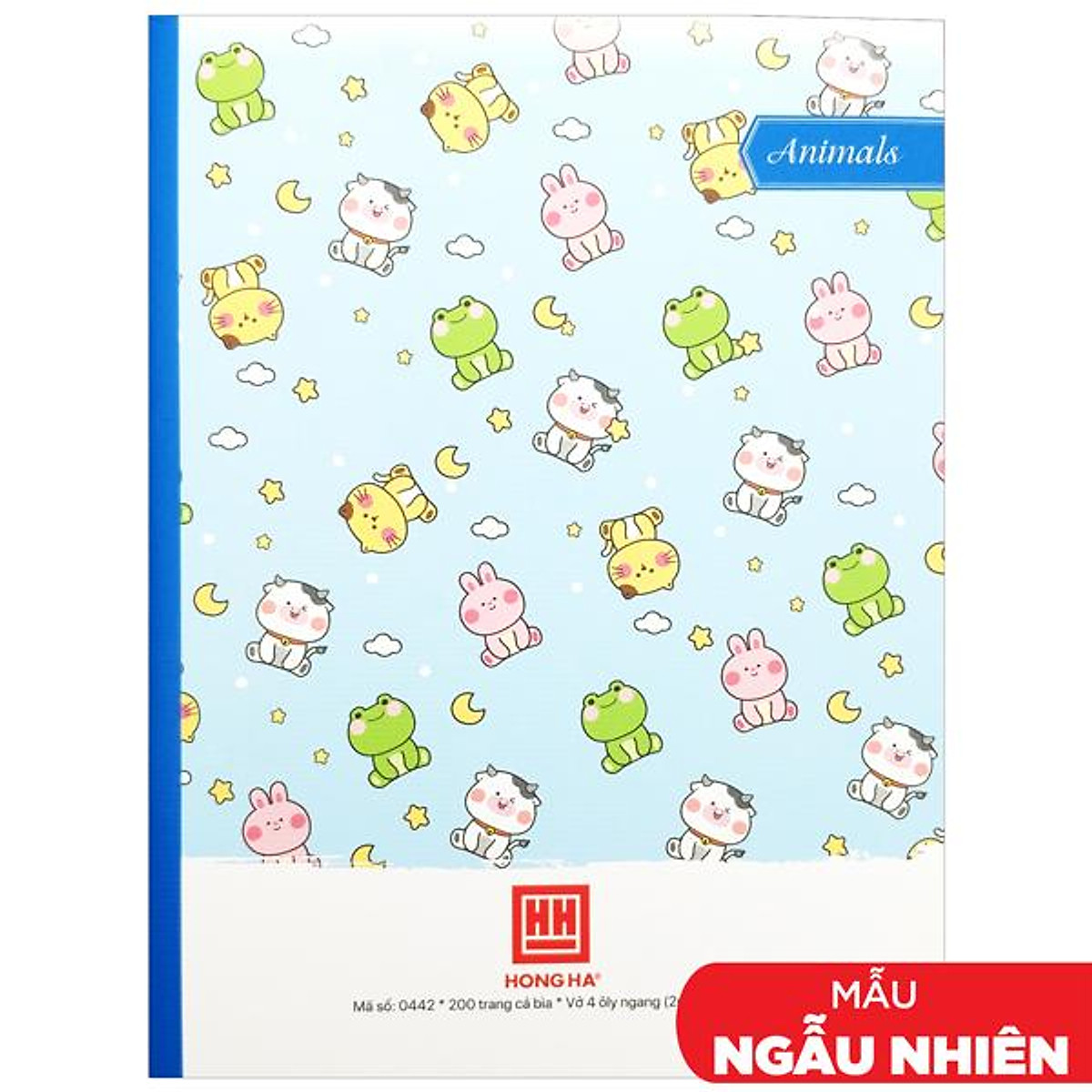 Vở Class Animals - 4 Ly Ngang 200 Trang 70gsm - Hồng Hà 0442 (Mẫu Màu Giao Ngẫu Nhiên)