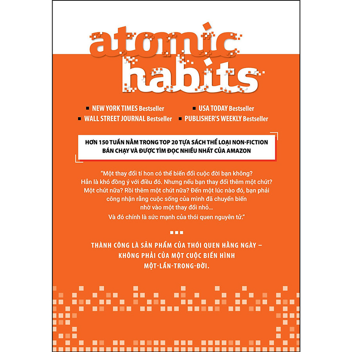 Thay Đổi Tí Hon - Hiệu Quả Bất Ngờ Atomic Habits (Tái Bản Lần 4)