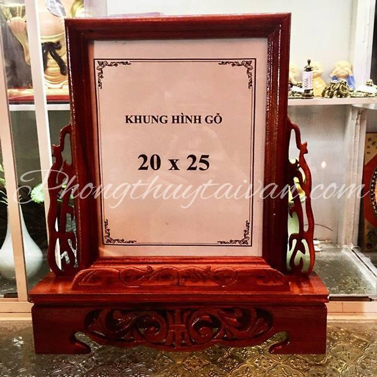 Khung Hình Gỗ Bàn Thờ(hình 20*25 cm) - Bộ đồ thờ