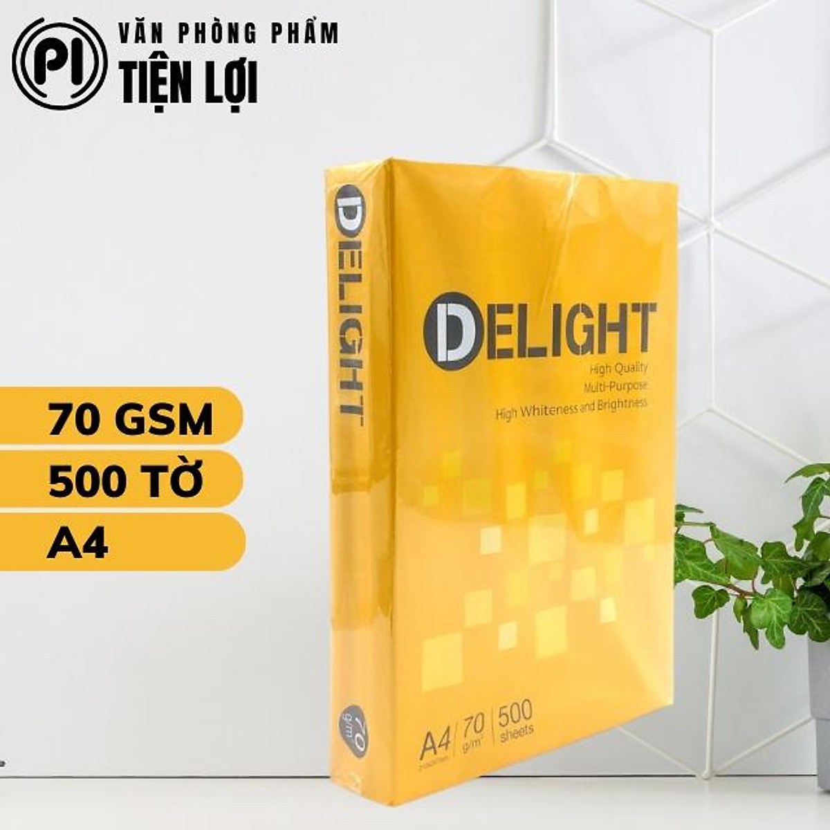 Giấy In A4 Delight - Định lượng 70 gsm - 500 tờ | Tiki