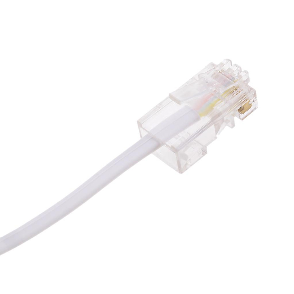 3m RJ11 6P4C to RJ45 8P4C White Telephone Connector Plug Cable for