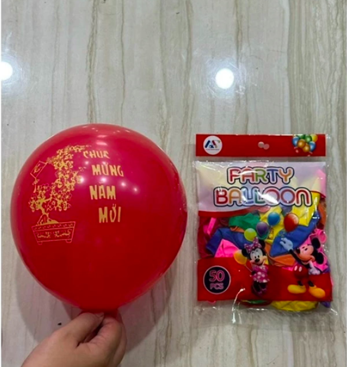 Bóng bay in các loại hình ngộ nghĩnh 50 quả