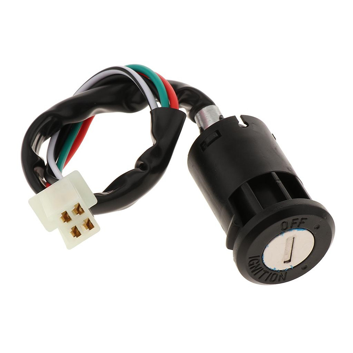 Black Ignition Key Switch Replacement 4 Wire Ignition Key Switch Phụ