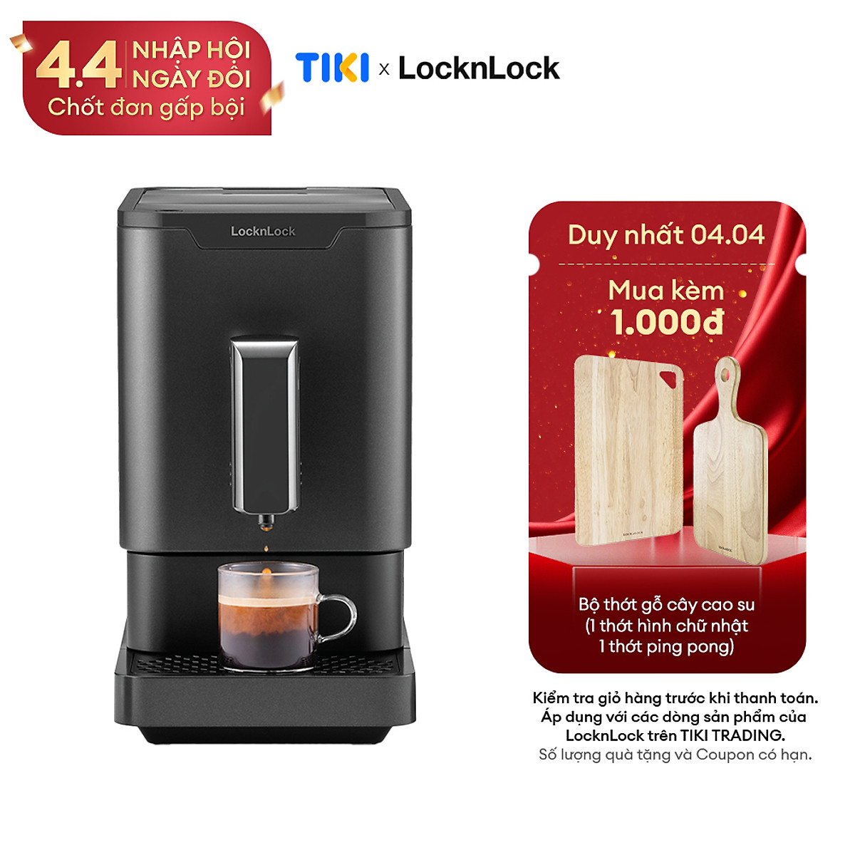 Máy pha cà phê LocknLock EJC636 (1235W) - Hàng chính hãng