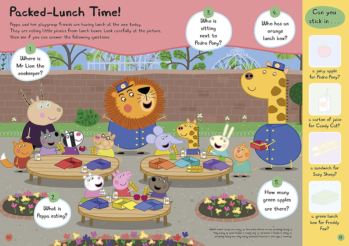 Peppa Pig: Yum! Yum! Yum! Sticker Activity Book