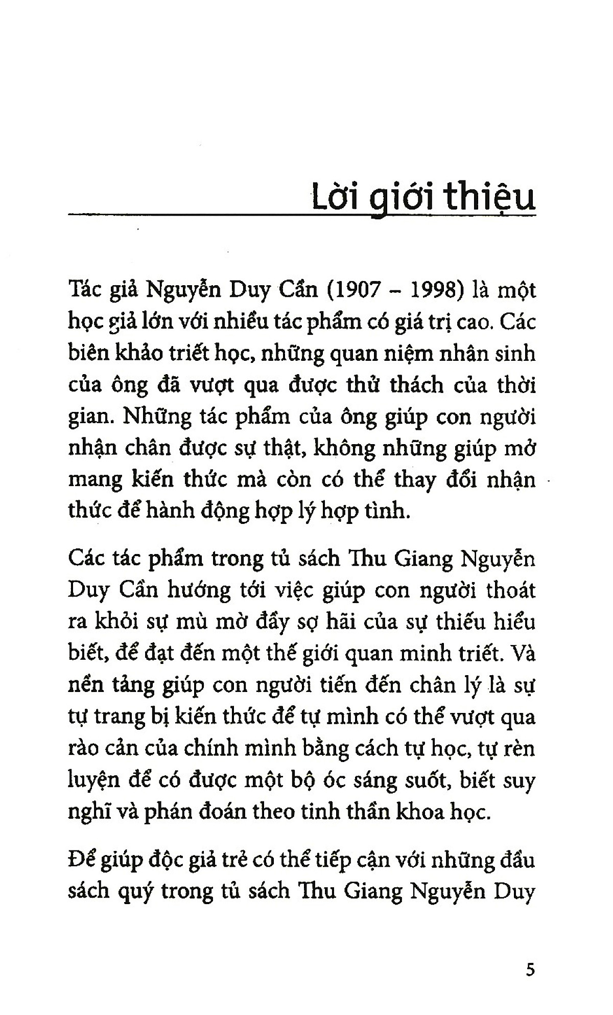 Thu Giang Nguyễn Duy Cần - Thuật Tư Tưởng - Tái Bản 2021