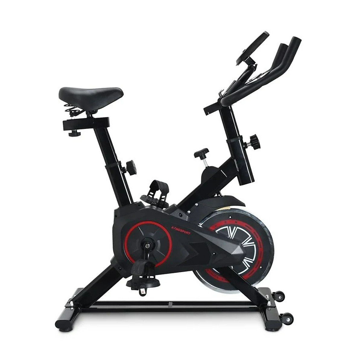 Xe đạp tập KINGSPORT KS-106 khung, khung sườn chắc chắn, tích hợp đồng hồ đo lường chỉ số, cân nặng phù hợp từ dưới 70kg