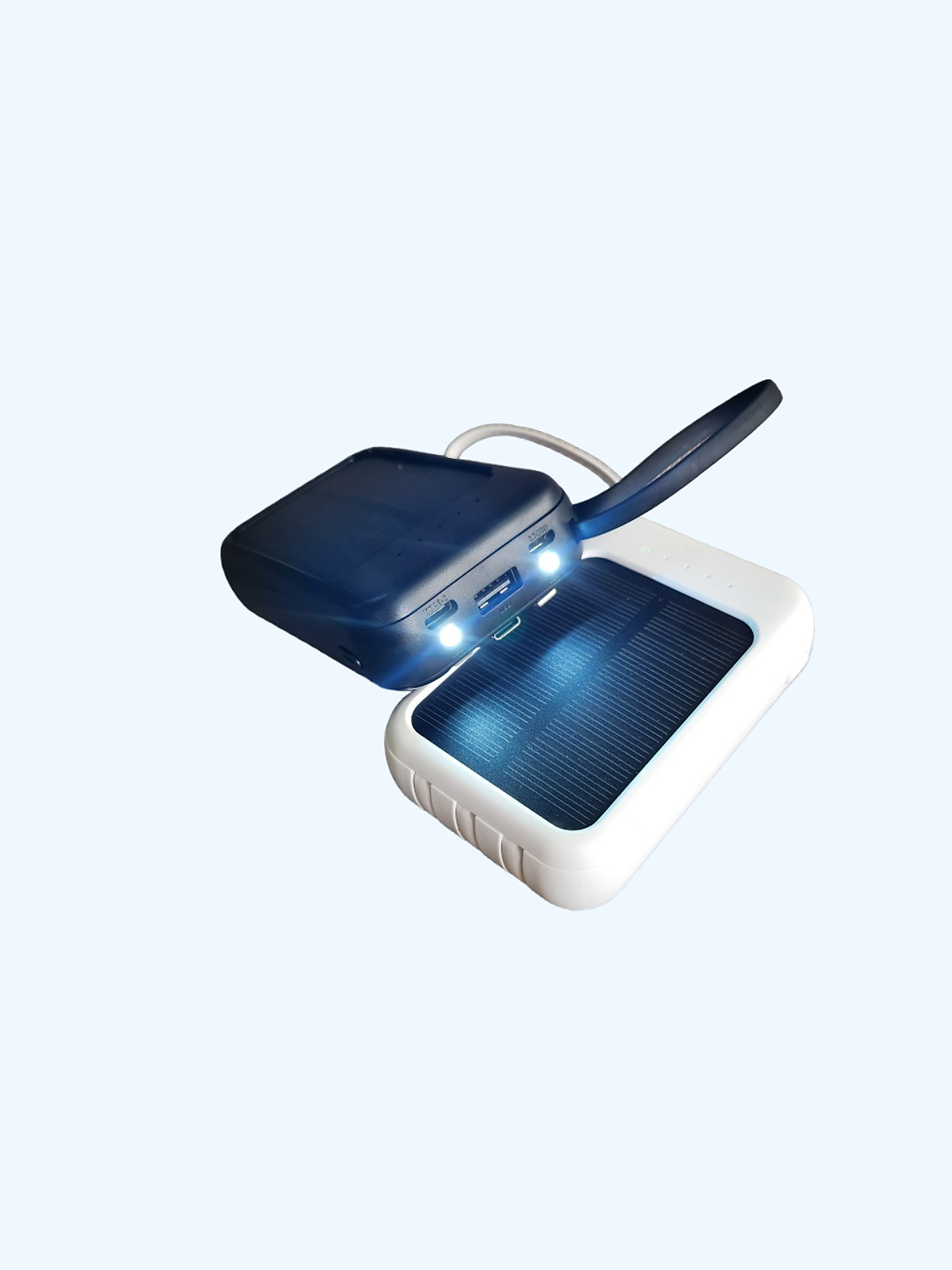 Pin Sạc Dự Phòng Năng Lượng Mặt Trời Dung Lượng 10000mAh LINRUI LR001 Có Cáp Sạc Sẵn - Hàng Chính Hãng
