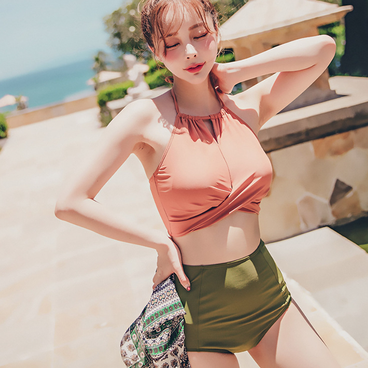 Bikini Hai Mảnh Tôn Dáng Dễ Thương AT222 MayHomes Đồ Bơi Nữ Two-Piece Swimwear