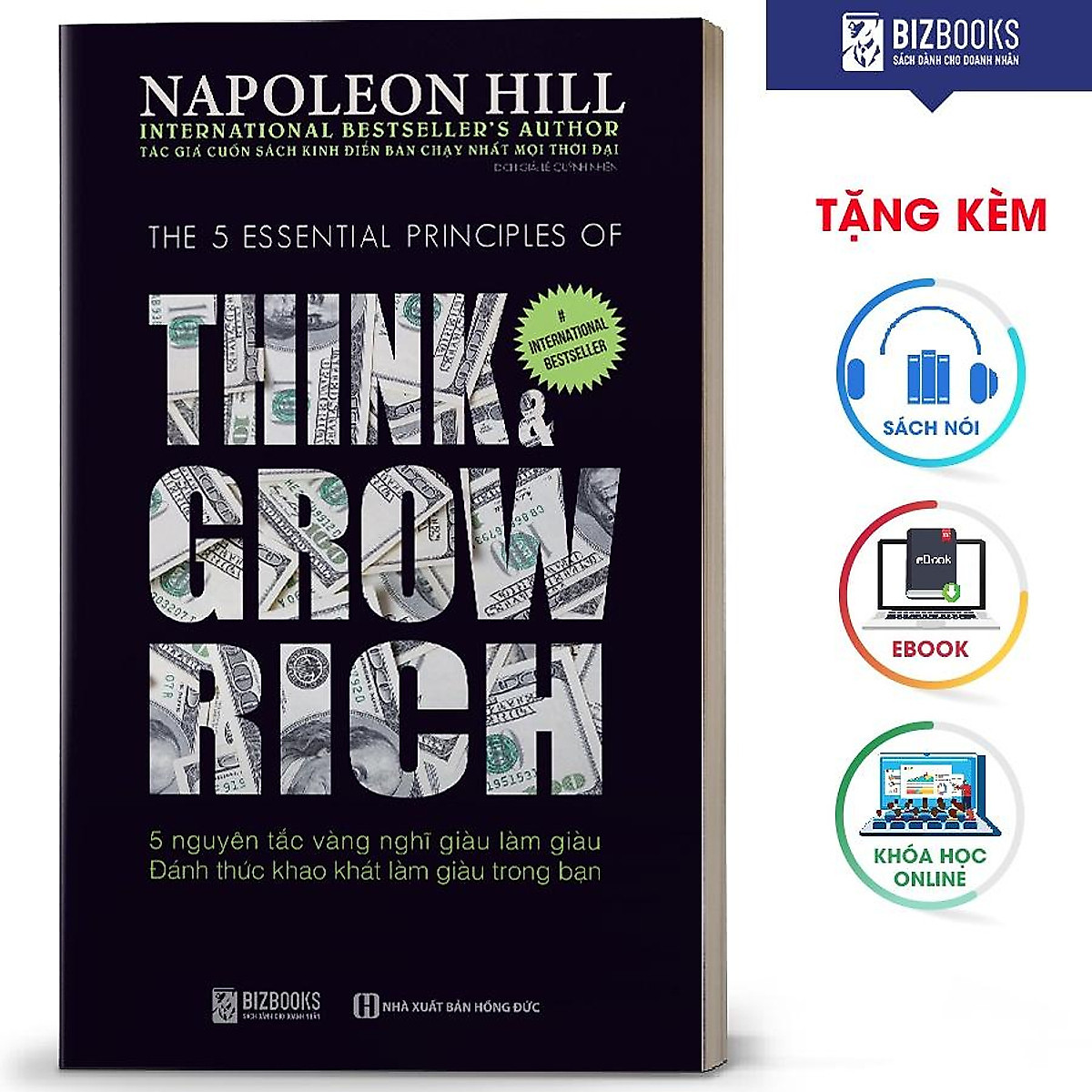 BIZBOOKS - Sách Think & Grow Rich - 5 Nguyên Tắc Vàng Nghĩ Giàu Làm Giàu: Đánh Thức Khao Khát Làm Giàu Trong Bạn - MinhAnBooks