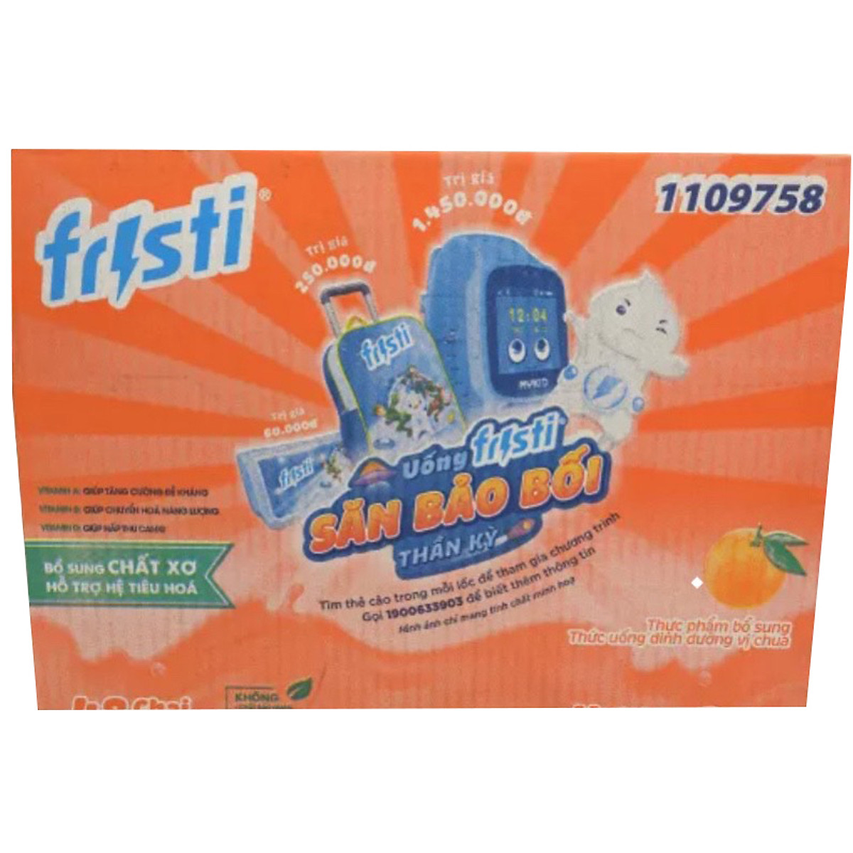 Thùng Fristi Hương Cam 48x80ml