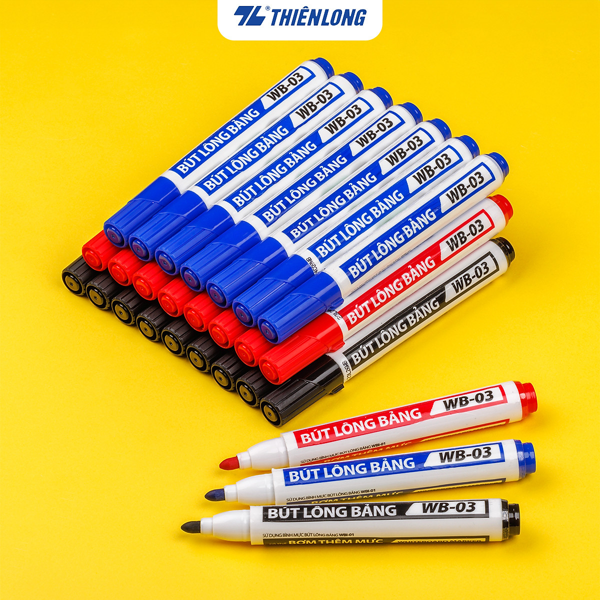 Hộp 10 Bút Lông Bảng Thiên Long WB-03