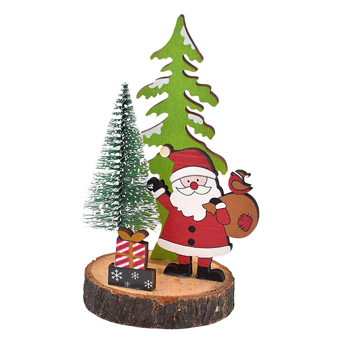 Wooden Christmas Table Decor Tabletop Christmas Tree Desktop ...