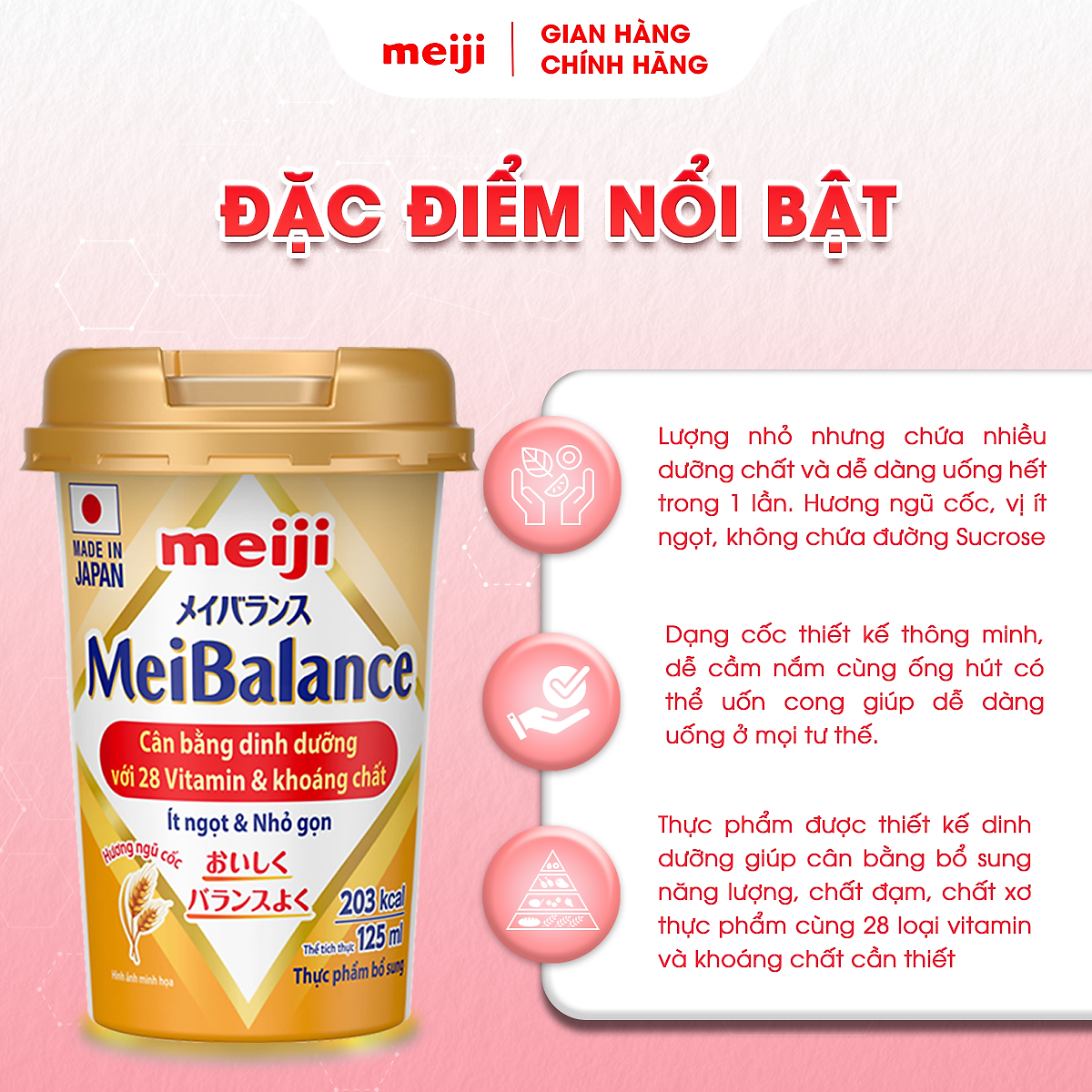 Thực Phẩm Bổ Sung Meiji MeiBalance 125ml/hộp