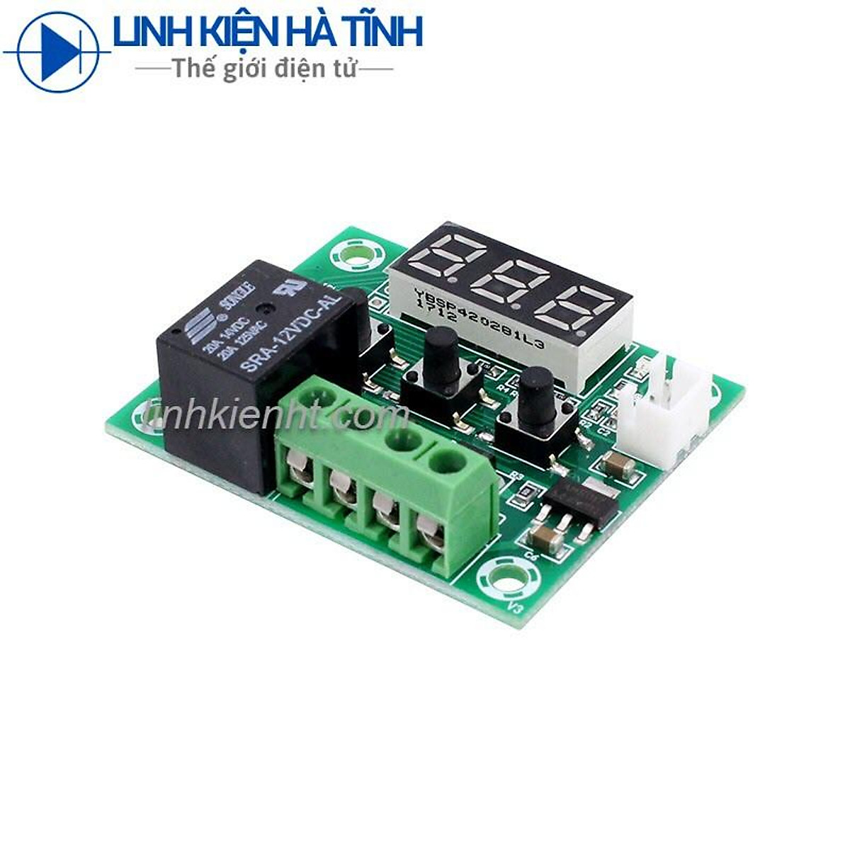 Mạch Cảm Biến Kiểm Soát Nhiệt Độ Ấp Trứng W1209 Relay 12VDC XHW1209