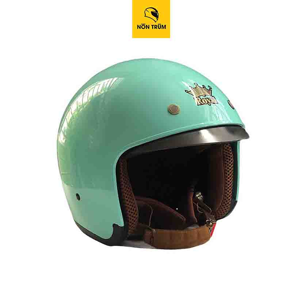 Mũ bảo hiểm 3/4 Royal M139 xanh ngọc bóng