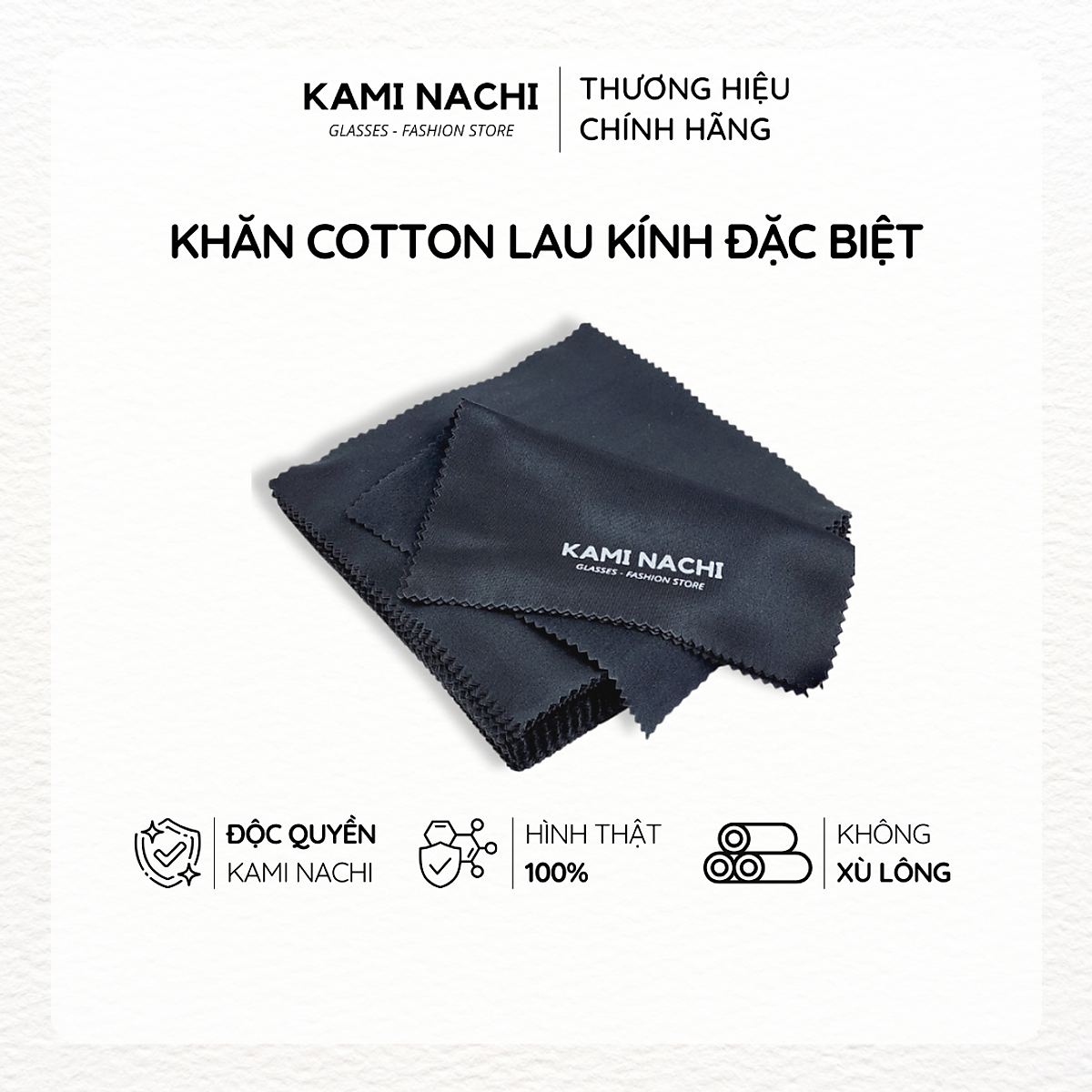Khăn lau kính đa năng chuyên dụng KAMI NACHI loại đặc biệt - Lau mắt kính cận, mặt kính điện thoại