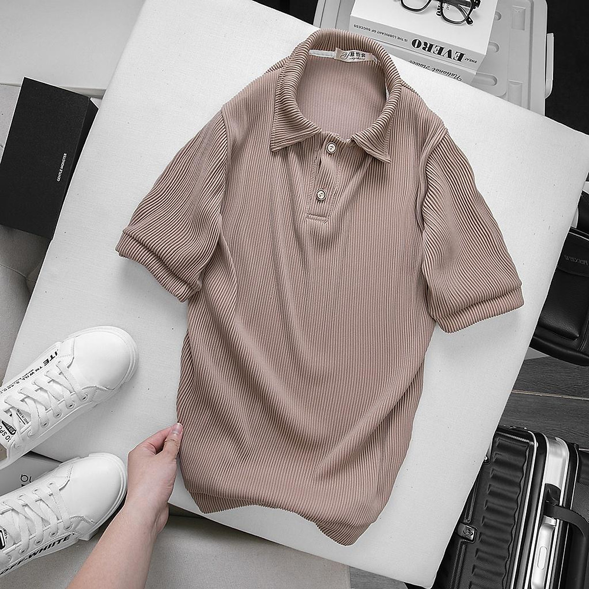 Bộ Quần Áo Hè Nam Nữ Unisex AROTI Ngắn Tay Chất Vải Cotton Hàn Đẹp Cao