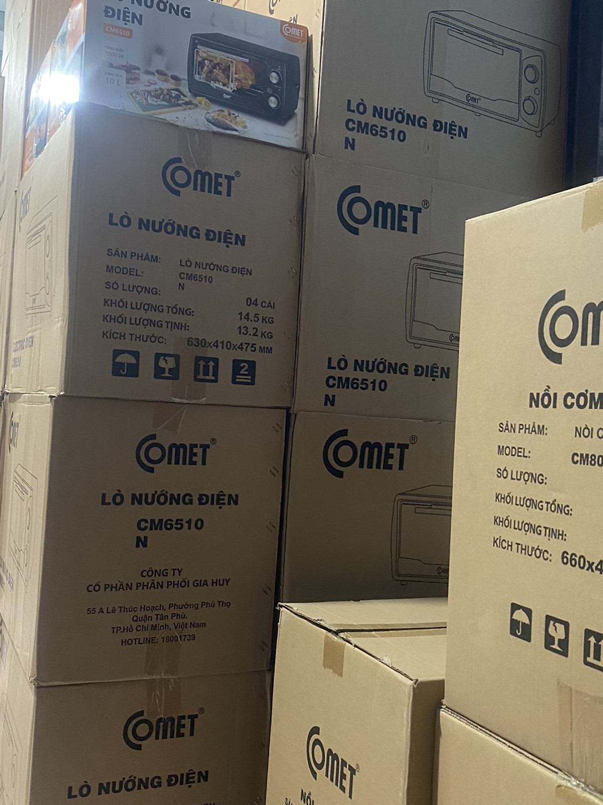 Lò Nướng Điện Đa Năng Comet CM6510 (10L) - Đen - Hàng Chính Hãng
