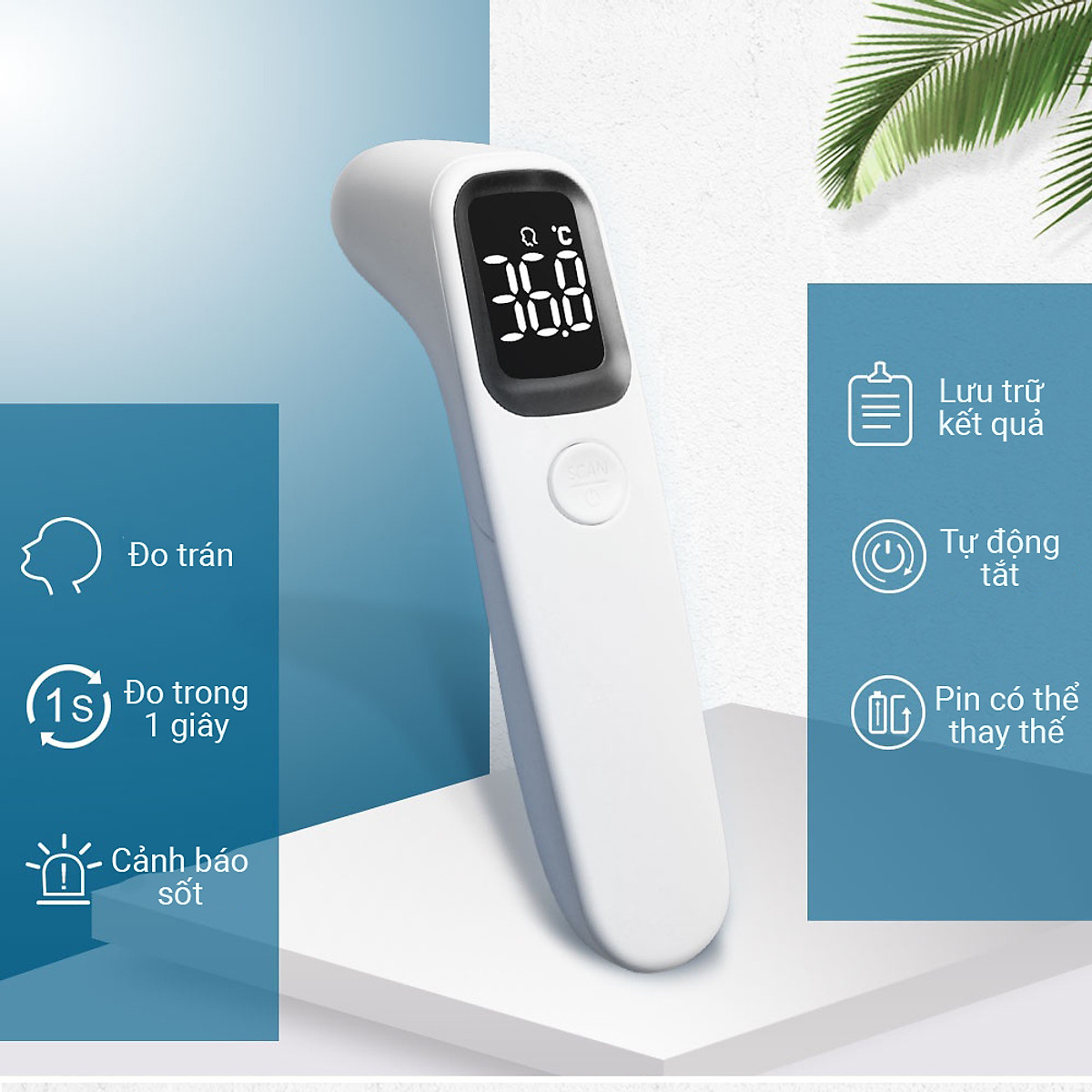 Nhiệt kế điện tử hồng ngoại đo trán Sinocare F1D1 - Thương hiệu Đức