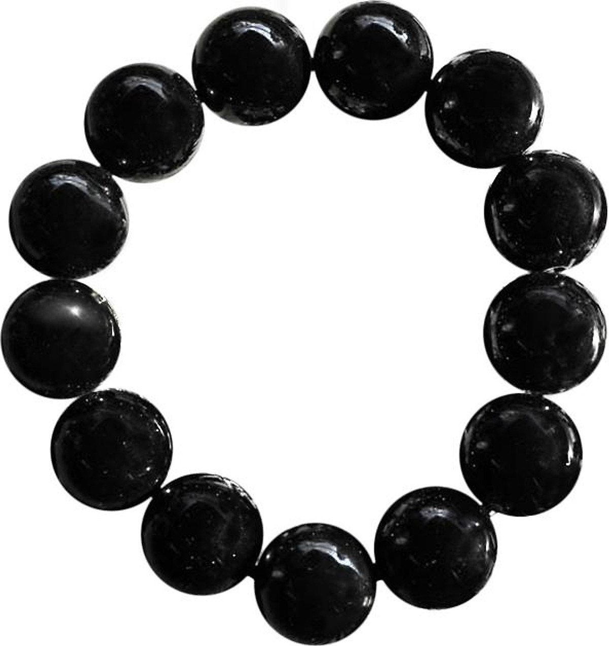 Vòng Đá Obsidian (Đá Thiền) Hạt 16mm Ngọc Quý Gemstones U20