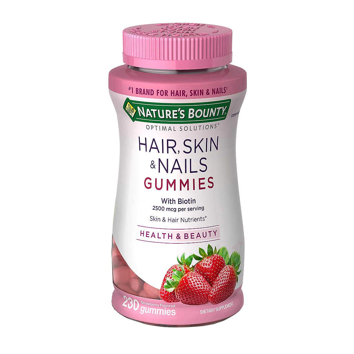 Mua Kẹo dẻo bổ sung biotin đẹp da, tóc, móng Nature's Bounty Hair, Skin & Nails Gummies 230 Viên (Vị dâu) - Nhập khẩu Mỹ Mua Kẹo dẻo bổ sung biotin đẹp da, tóc, móng Nature's Bounty Hair, Skin & Nails Gummies 230 Viên (Vị dâu) - Nhập khẩu Mỹ