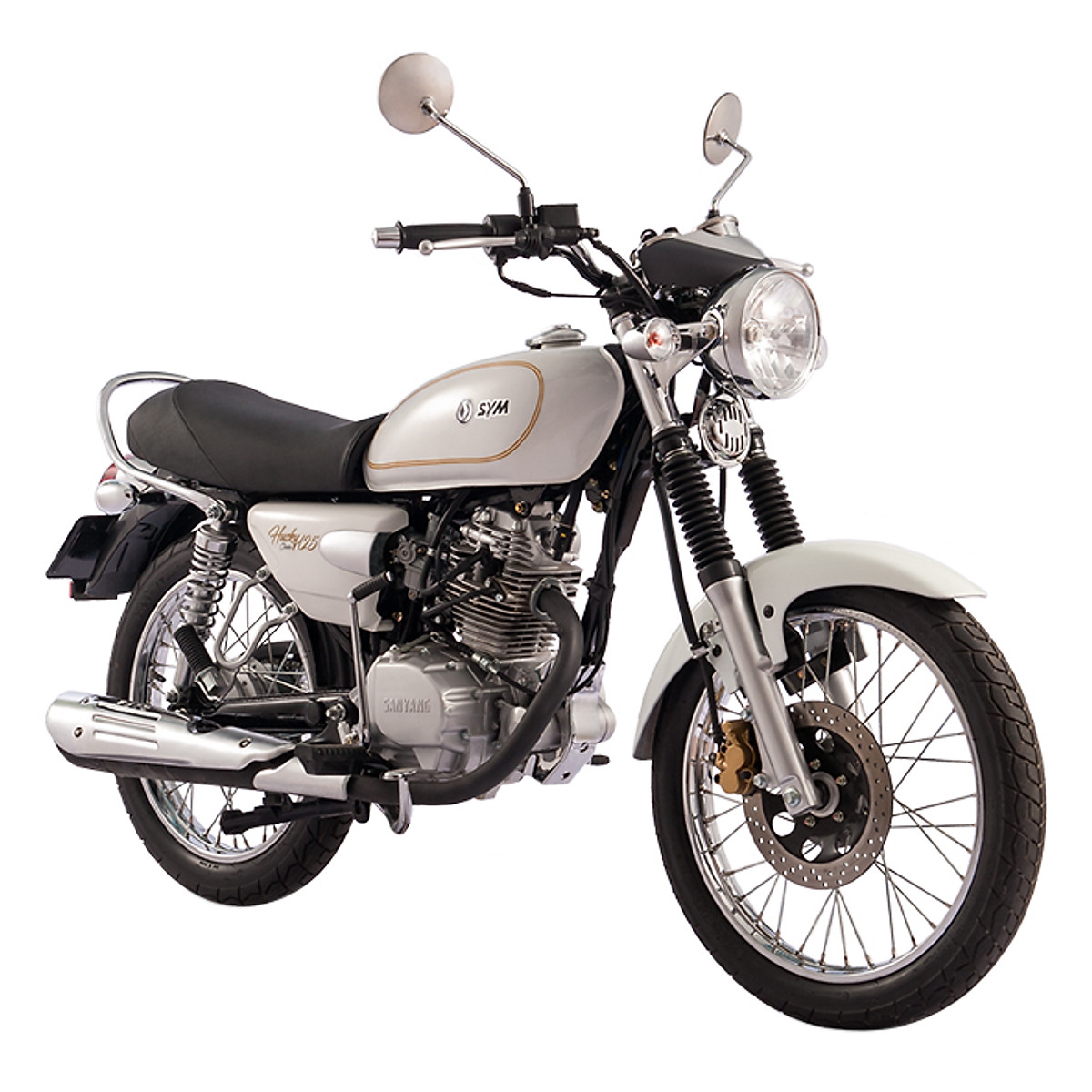 Xe máy Husky Classic 125 sở hữu thiết kế đậm phong cách cổ điển