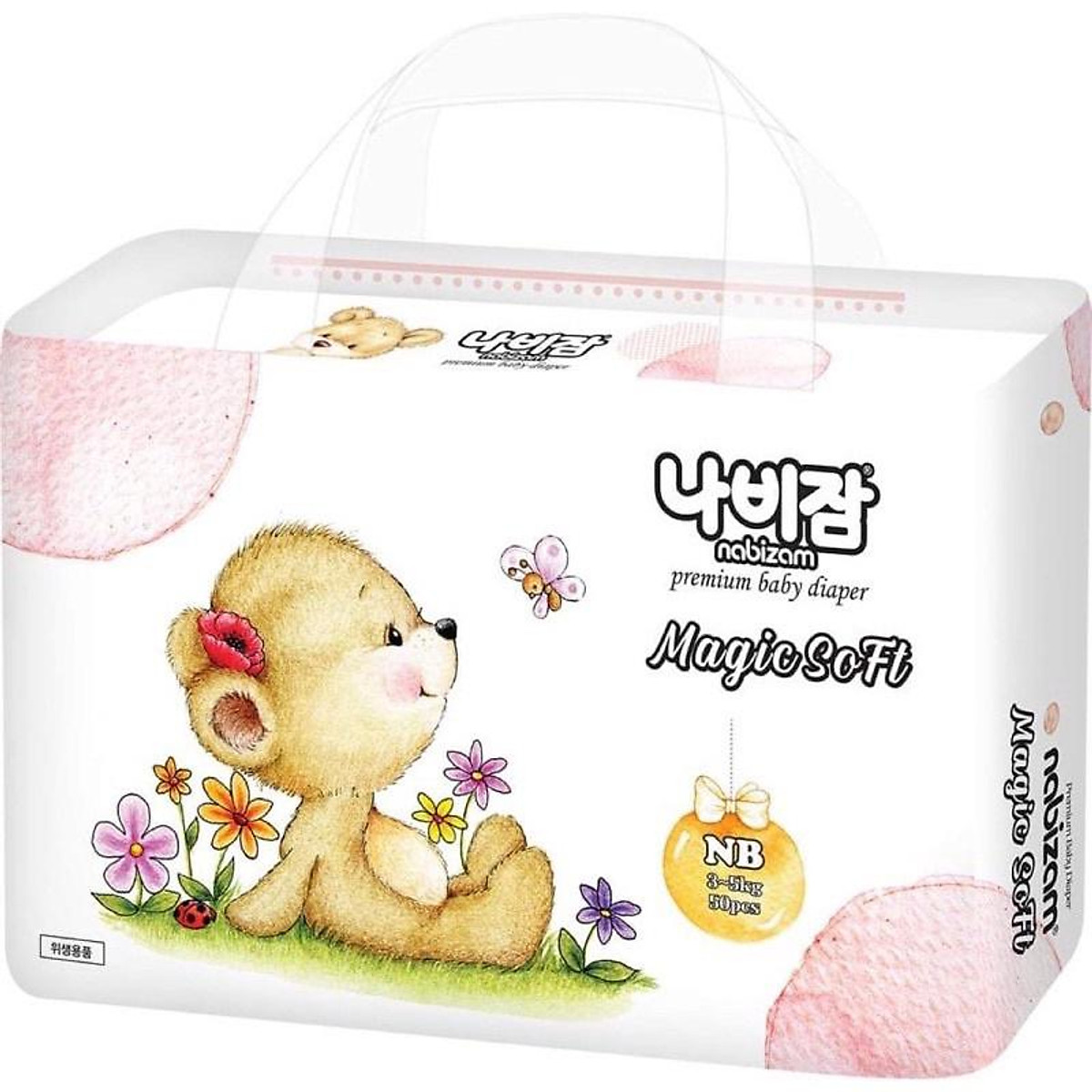 Combo 4 bịch Tã Bỉm Nabizam Magic Sofl dán/quần Nội địa Hàn cao cấp mềm ma thuật đủ size
