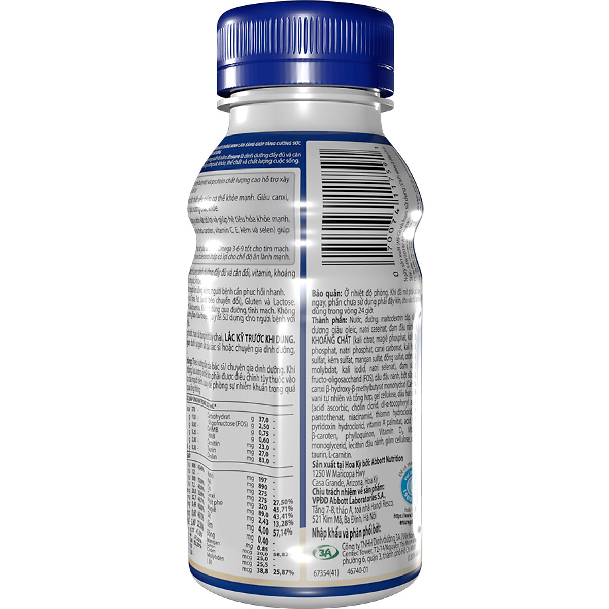 Thùng 24 Chai Sữa Nước Abbott Ensure Gold Vigor 237ml