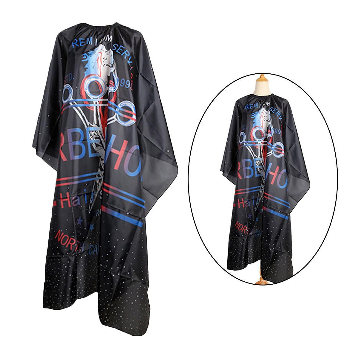 Mua Hair Styling Cape Gown Hair Salon 55 '' x 63 '' Hair Cutting Cape Haircut Hair Beard Barber Gown Adjustable Elastic Collar - purple tại Magideal Mua Hair Styling Cape Gown Hair Salon 55 '' x 63 '' Hair Cutting Cape Haircut Hair Beard Barber Gown Adjustable Elastic Collar - purple tại Magideal