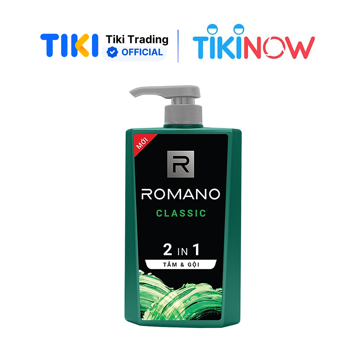 Dầu Tắm Gội 2 Trong 1 Dành Cho Nam Romano Classic (650g)