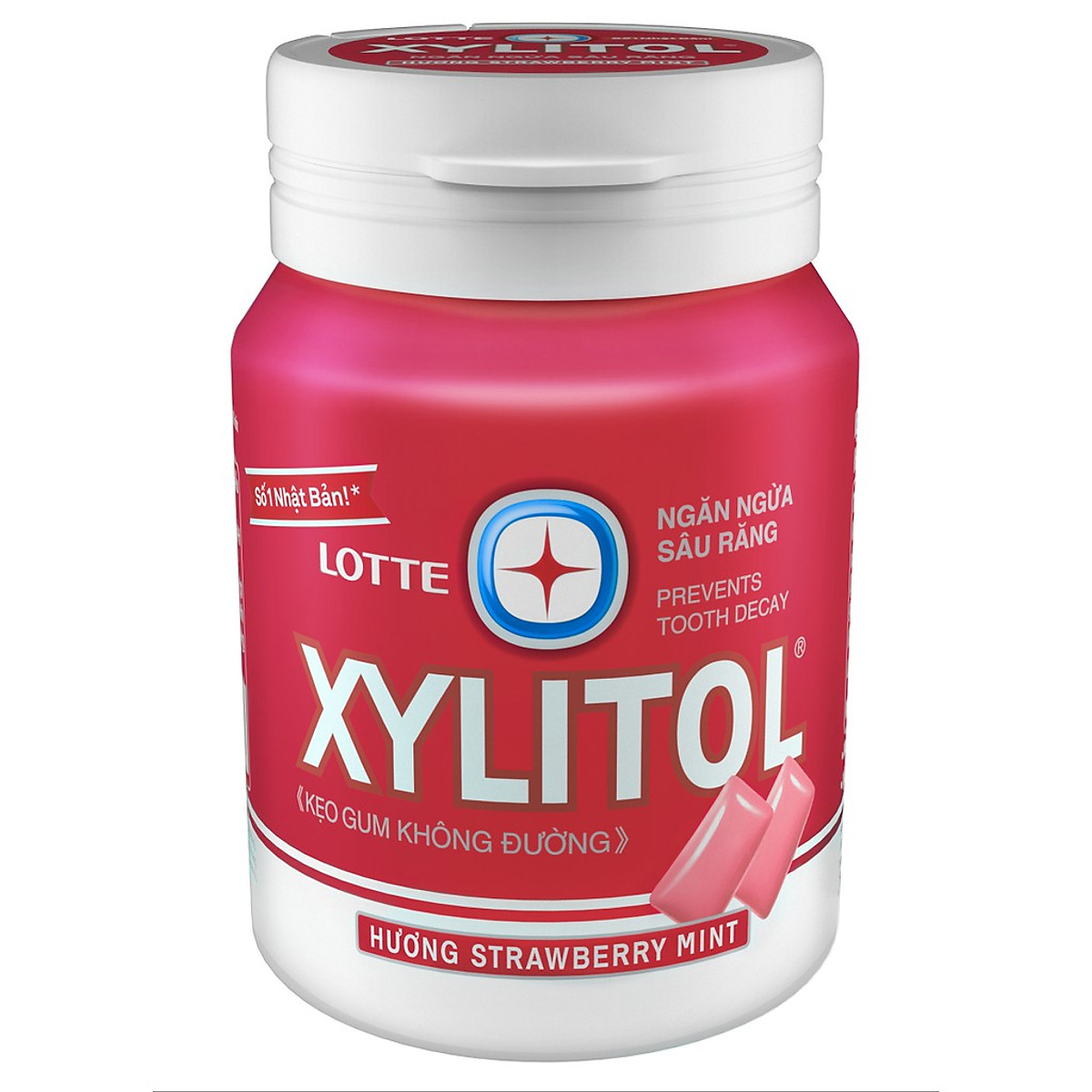 Mua Combo 2 hộp Kẹo Gum không đường Lotte Xylitol (Hương Strawberry