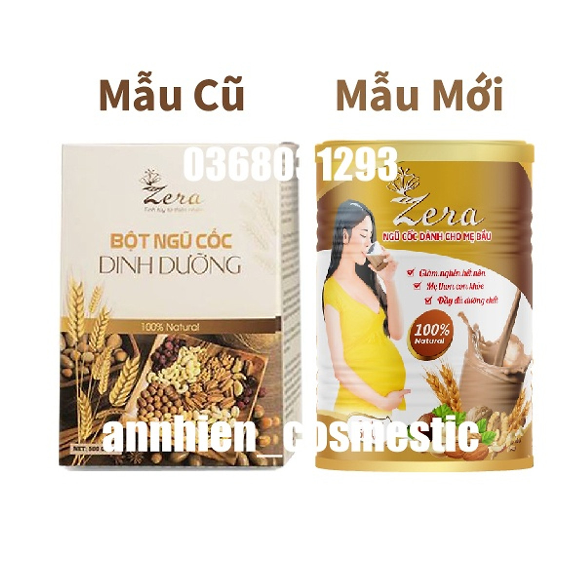 Bột Ngũ Cốc Dành Cho Mẹ Bầu Zera 500G - Ngũ Cốc Giúp Mẹ Giảm Nghén - Hết Nôn Cung Cấp Dinh Dưỡng Cho Thai Nhi - Tặng Vòng Dâu Tằm Và Xà Bông Gió Hương Sả Chanh Thảo Dược