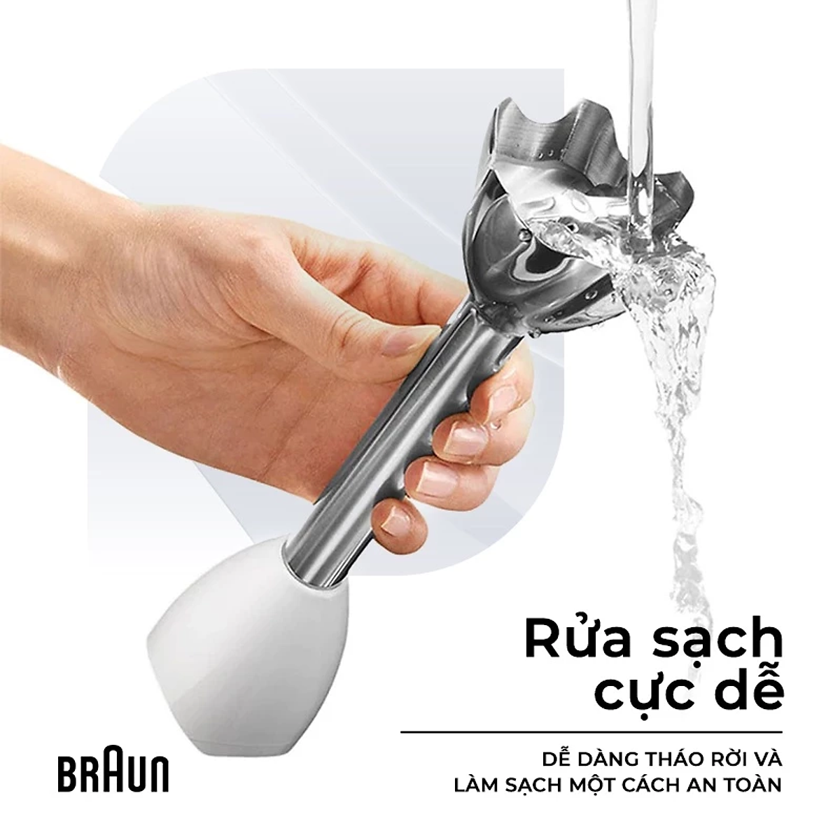 Máy xay cầm tay Braun MQ5235, Công suất 1000W, Xay nhanh - Hàng Chính Hãng