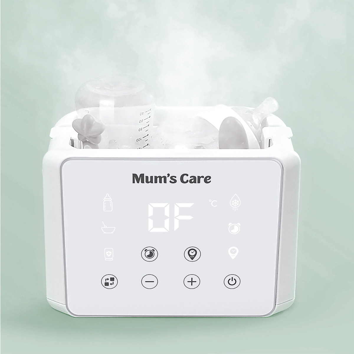 Máy Hâm Sữa - Tiệt Trùng Bình Sữa Đa Năng Mum's Care Smarlov Màu Trắng và Hồng Pastel (Bảo Hành 24 Tháng, 1 Đổi 1)