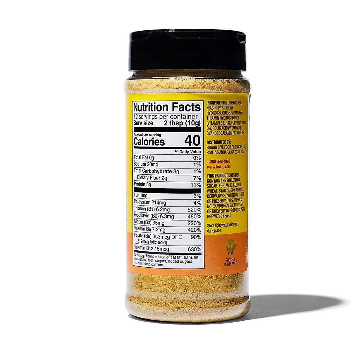 Men dinh dưỡng Nutritional Yeast 127g - Bragg