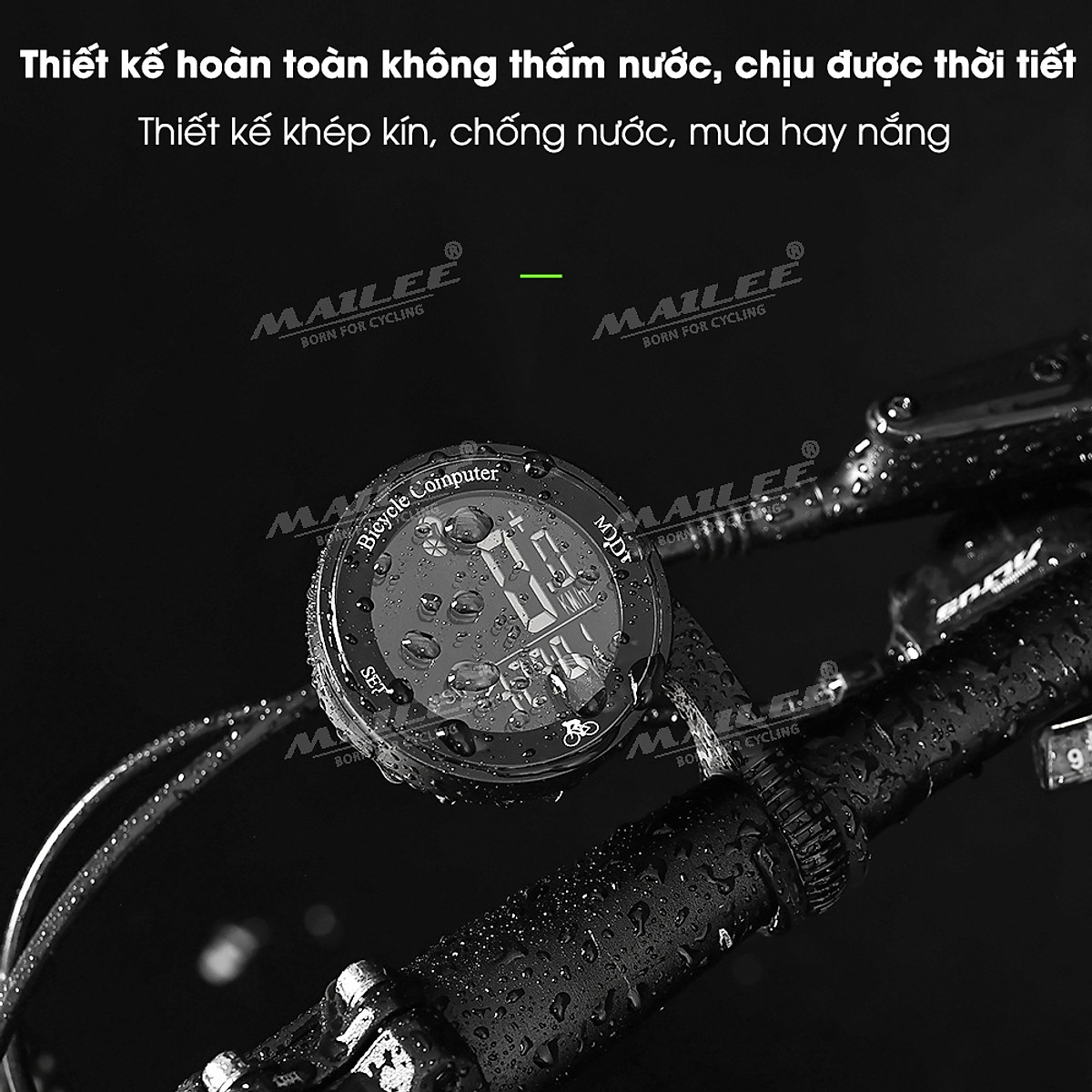 Đồng hồ đo tốc độ xe đạp không dây C168-WL wireless sử dụng pin CR2032 sử dụng 6-8 tháng thay thế dễ dàng - Mai Lee
