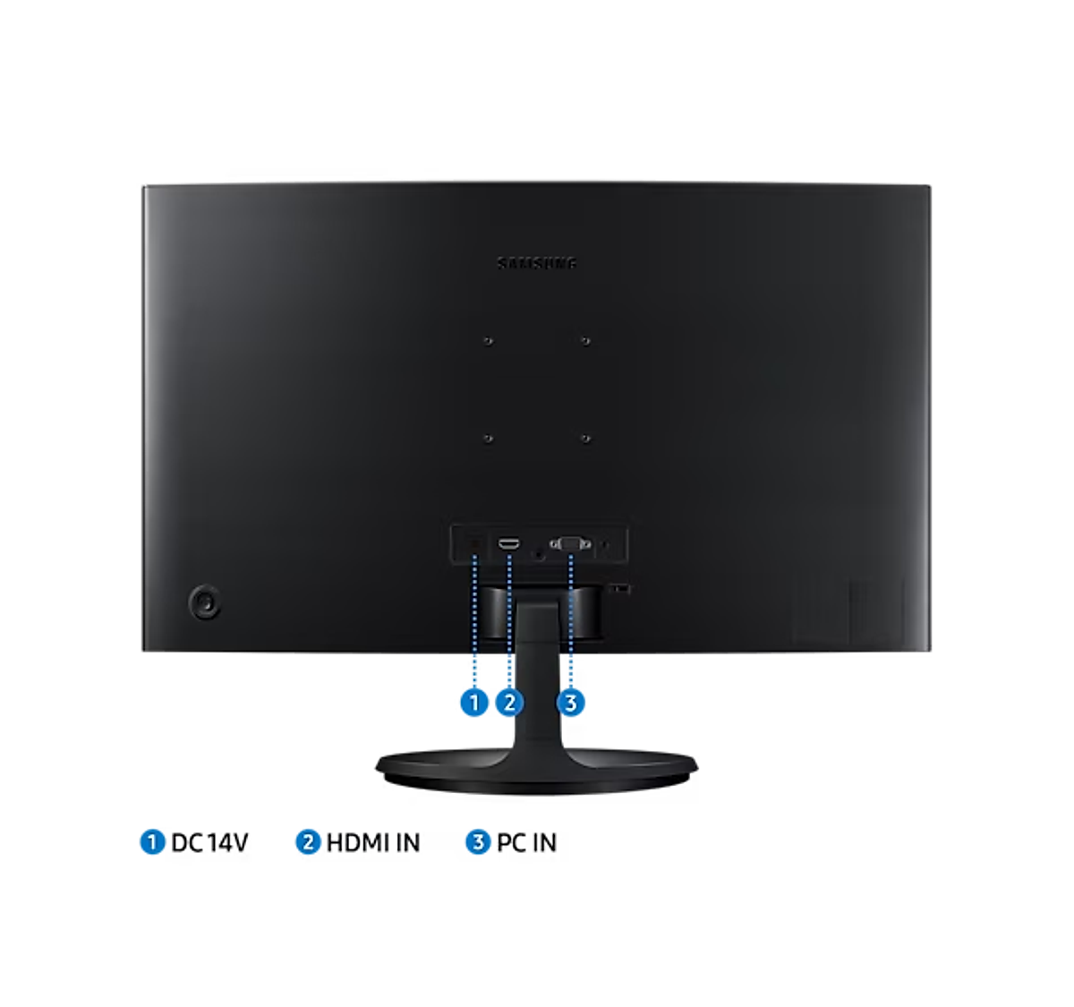 Màn hình cong Samsung LS24C360EAEXXV ( 24" VA / FDH / 75Hz / 4ms / D-Sub / HDMI ) - Hàng Chính Hãng