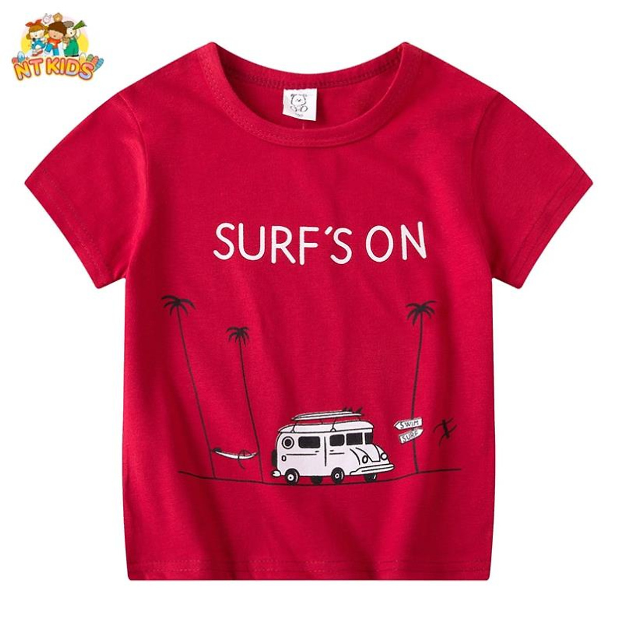 Áo Thun Bé Trai NT KIDS Chất Liệu COTTON Họa Tiết Hình Xe Vui Nhộn Áo Thun Bé Trai Nt Kids Chất Liệu Cotton Họa Tiết Hình Xe Vui Nhộn