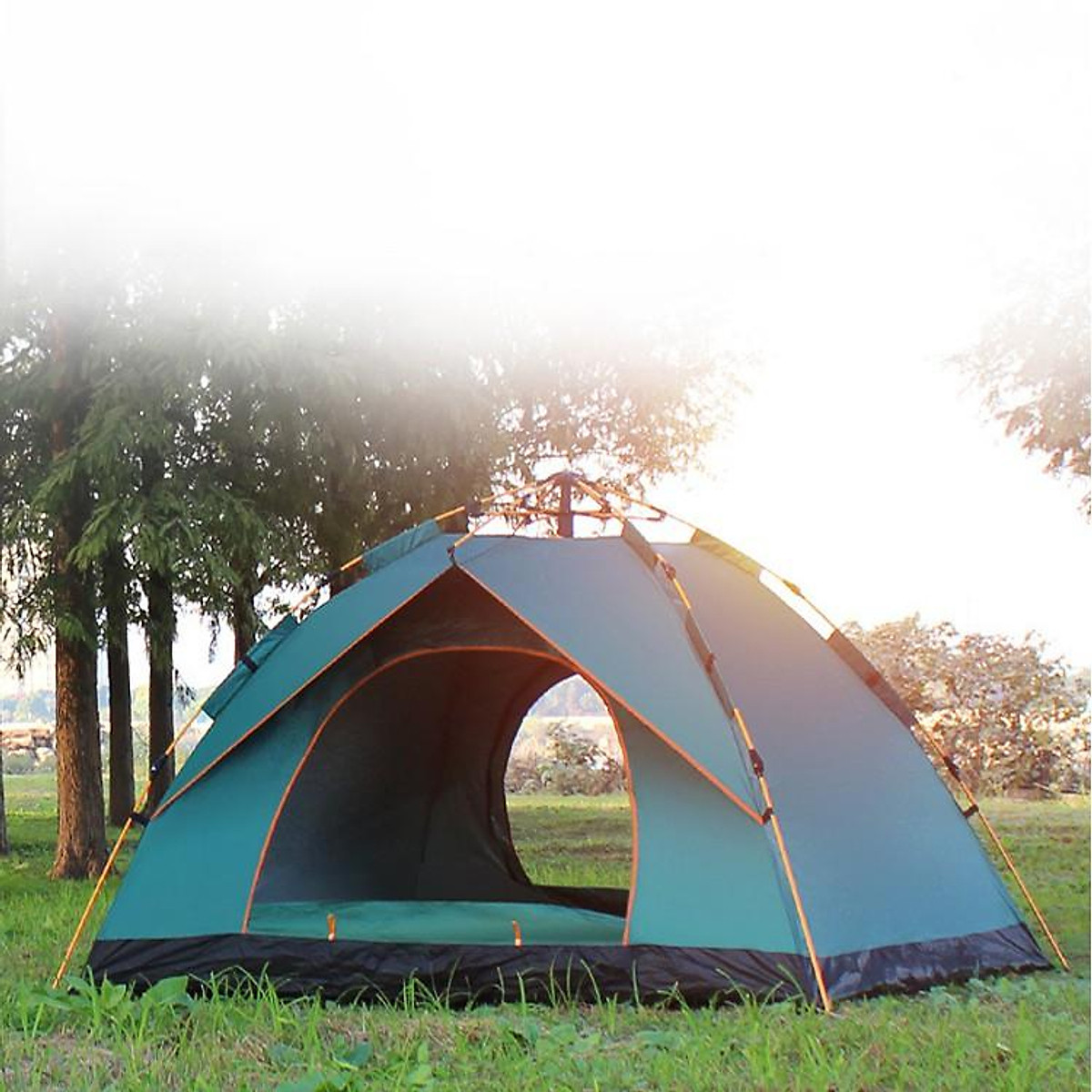 Lều Cắm Trại Du Lịch Dã Ngoại, Lều Phượt Tự Bung 4 đến 6 người Chống Thấm Nước Chống Muỗi Gấp Gọn Tiện Lợi