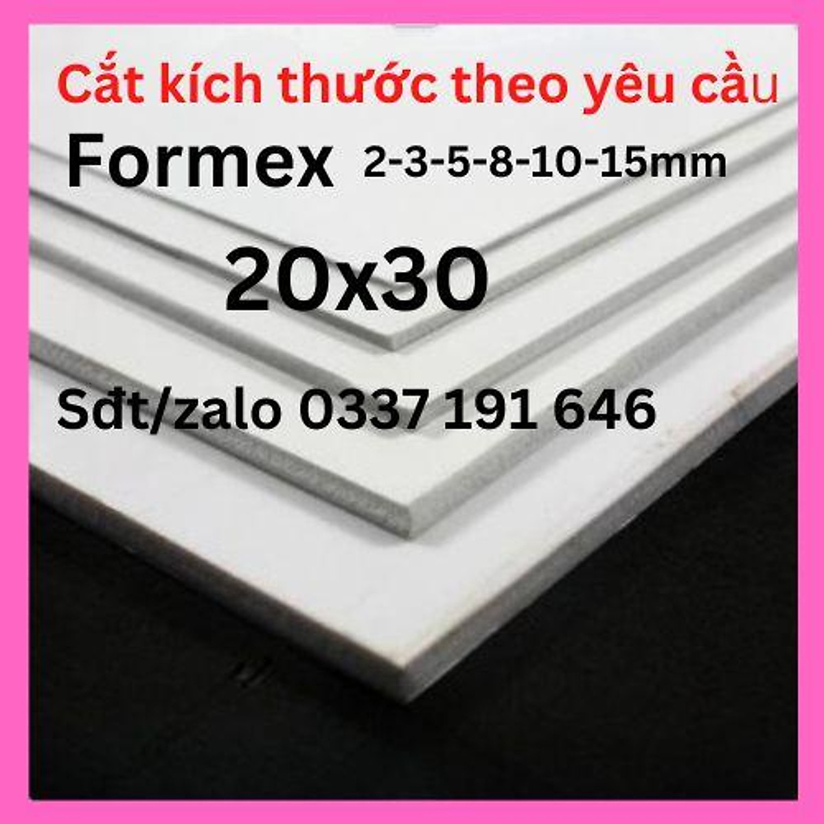 Mua Tấm bìa formex cứng, đẹp { kích thước 20cm x 30cm} chuyên dùng ...