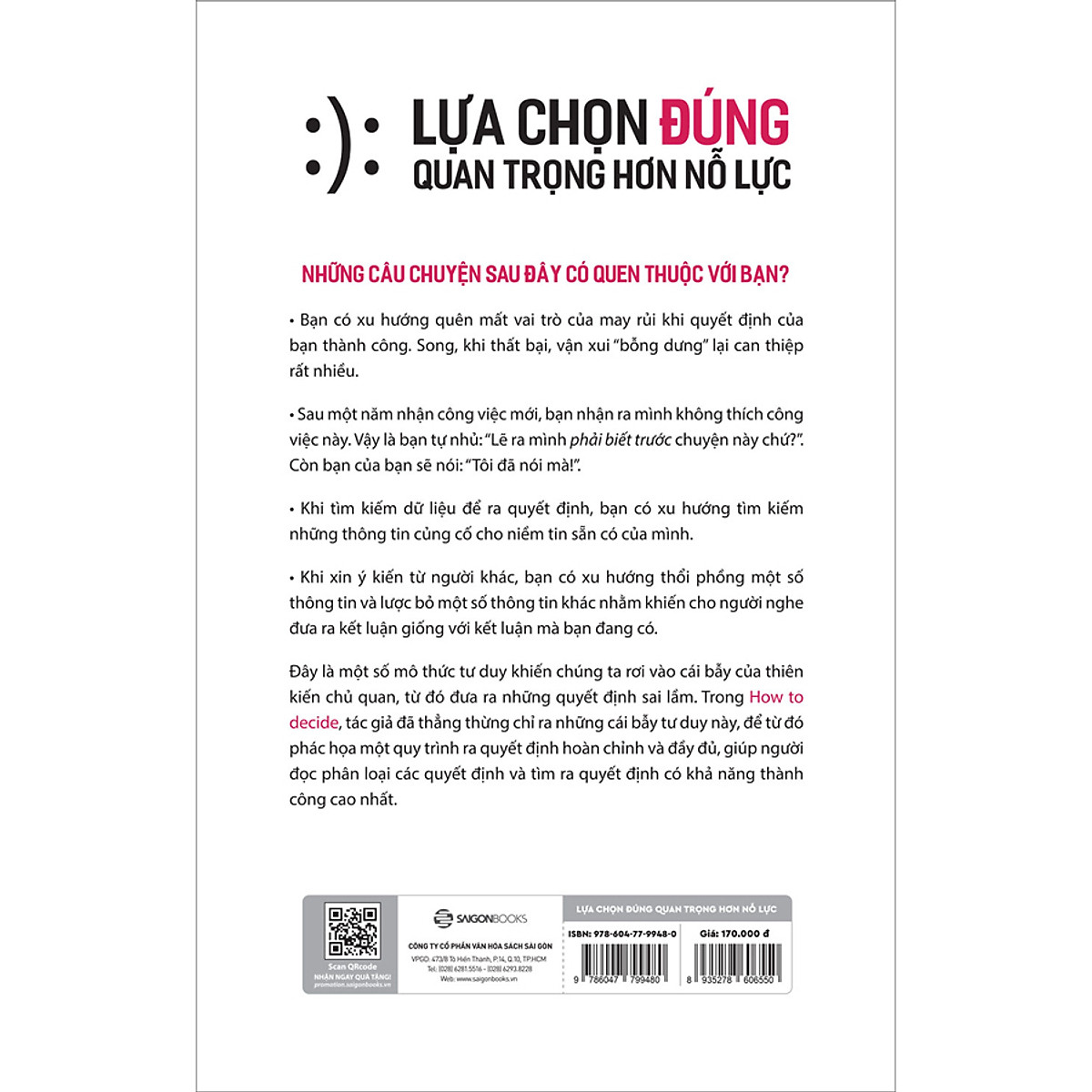 Lựa Chọn Đúng Quan Trọng Hơn Nỗ Lực - 6 Bước Để Ra Quyết Định Hoàn Hảo