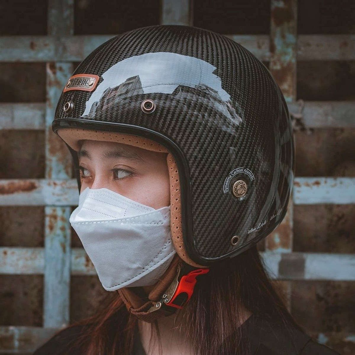 Mũ Bảo Hiểm 3/4 Bulldog Heli Carbon 2020