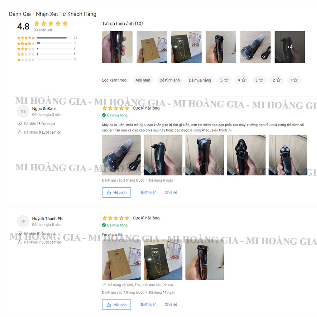 Máy Cạo Râu Xiaomi Enchen BlackStone 3 - Hàng Nhập Khẩu