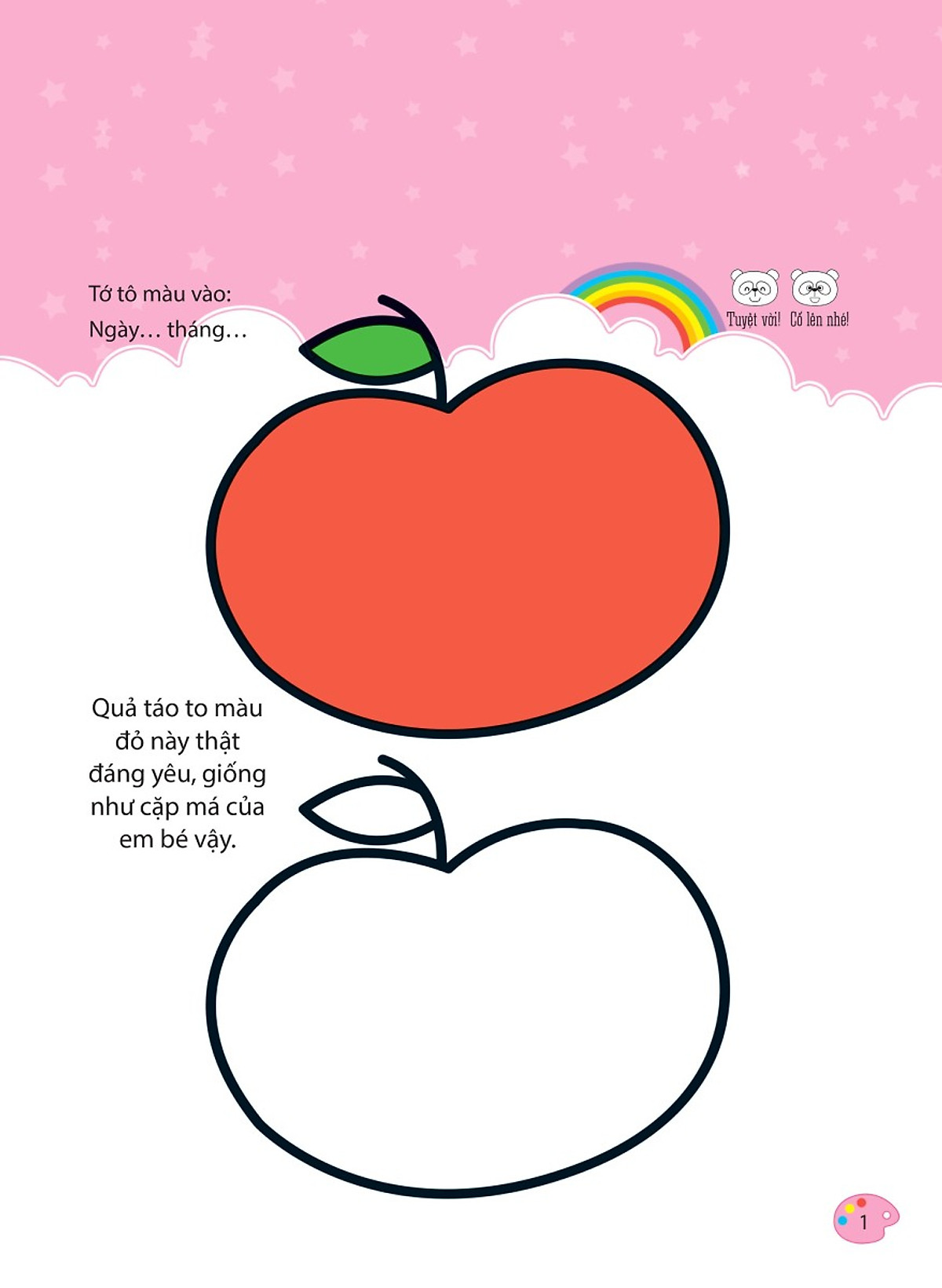 Tranh Tô Màu Quả Cam Đơn Giản Dễ Tô Có Hình Mẫu  TH Điện Biên Đông