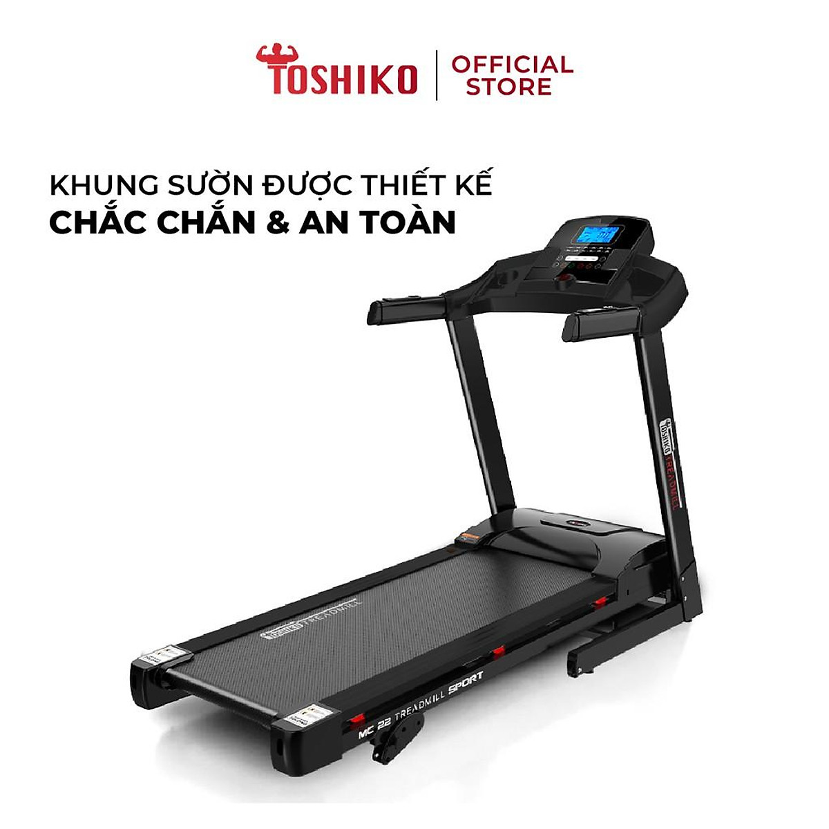 Máy chạy Toshiko MC22 PRO, giúp tăng cơ, giảm mỡ, rèn luyện sức khỏe, bảo hành 3 năm tại nhà