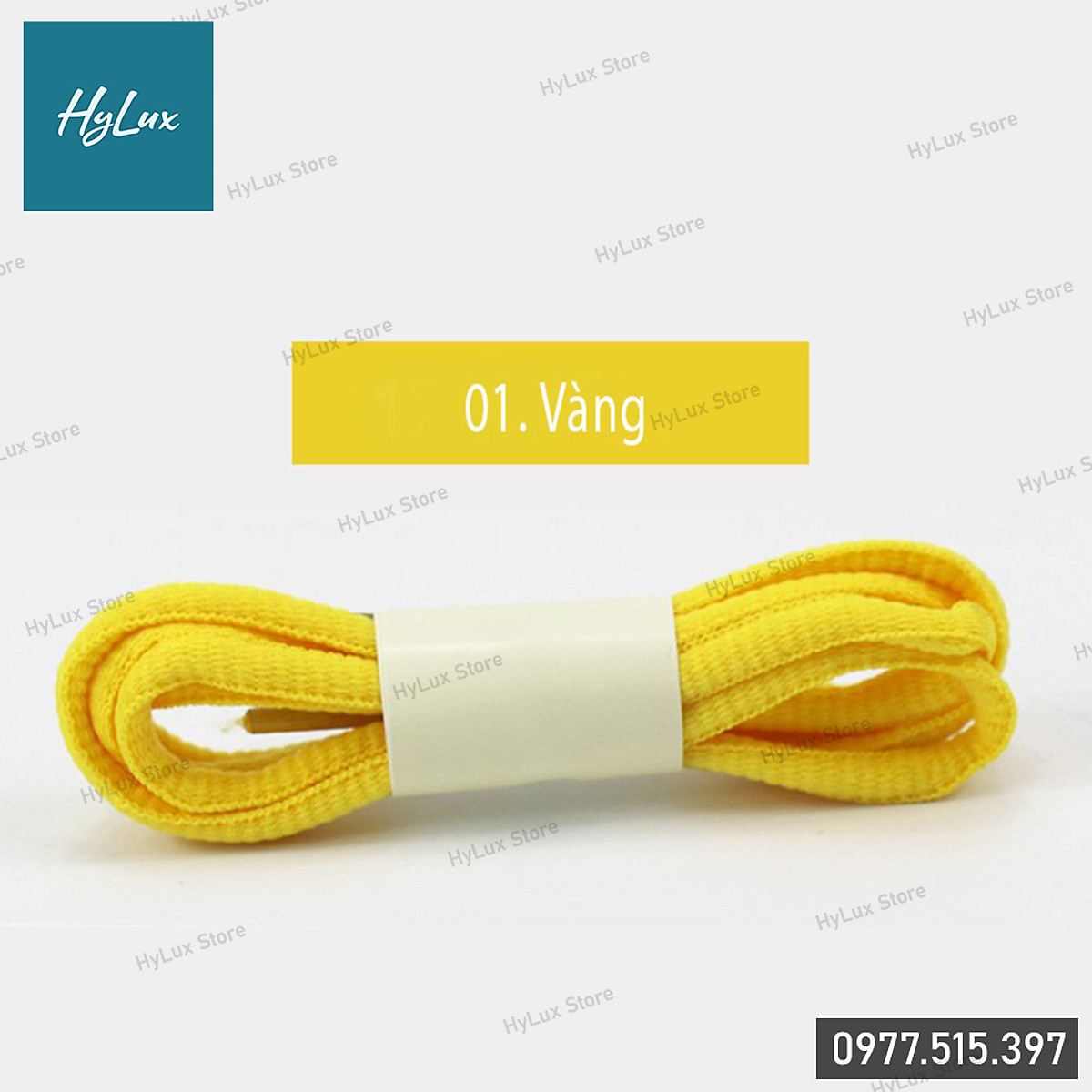 Dây giày oval 6mm bảng 22 màu